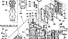 Crankcase Cylinder for лодочного мотора YAMAHA 115ETXJ1986 year 