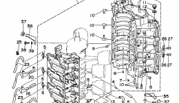 Cylinder Crankcase 1 for лодочного мотора YAMAHA D150TLRW1998 year 