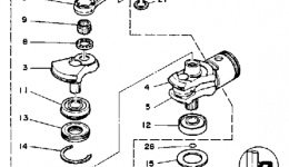 Crank Piston для лодочного мотора YAMAHA C30ELRQ1992 г. 