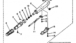 Steering for лодочного мотора YAMAHA 40ETLK1985 year 