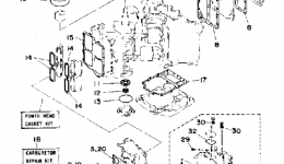 Repair Kit 1 для лодочного мотора YAMAHA L130ETXD1990 г. 
