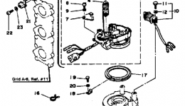 Cdi Magneto для лодочного мотора YAMAHA 40ETLK1985 г. 