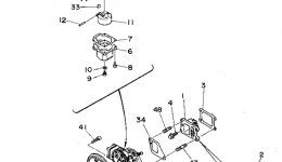 Intake для лодочного мотора YAMAHA 4MLHU1996 г. 