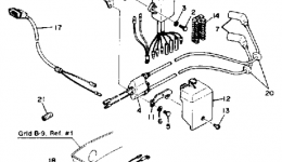 Electrical для лодочного мотора YAMAHA F9.9LJ1986 г. 