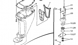 Repair Kit 3 для лодочного мотора YAMAHA F15MSHW1998 г. 