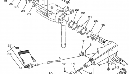 Steering для лодочного мотора YAMAHA F15MSHW1998 г. 