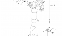 CONTROL для лодочного мотора YAMAHA F2.5LMHB (1015)2006 г. 