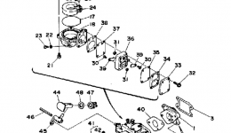 Intake Carburetor для лодочного мотора YAMAHA 3LD1990 г. 