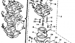 Карбюратор для лодочного мотора YAMAHA 30MLHP1991 г. 