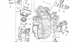 Intake 1 для лодочного мотора YAMAHA F250DET1X (0210)2006 г. 
