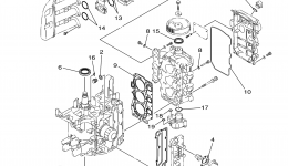 Repair Kit 1 для лодочного мотора YAMAHA F40MLH (0406) 67C-1028012~10350362006 г. 