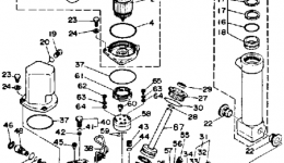 Power Trim Tilt Assy for лодочного мотора YAMAHA L200ETXH1987 year 