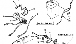 Electric Parts 1 (Ft9.9E) для лодочного мотора YAMAHA FT9.9XH1987 г. 