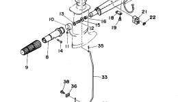 CONTROL для лодочного мотора YAMAHA 3MLHT1995 г. 