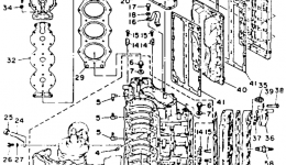 Cylinder Crankcase для лодочного мотора YAMAHA P150TLRR1993 г. 