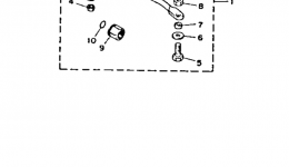 Steering Guide Attachment для лодочного мотора YAMAHA CV30ELF1989 г. 