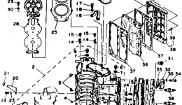 Cylinder Crankcase for лодочного мотора YAMAHA L130TXRR1993 year 