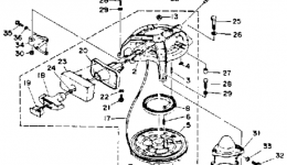 Manual Starter для лодочного мотора YAMAHA C40PLRQ1992 г. 