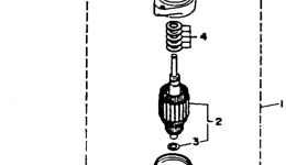 Electric Motor for лодочного мотора YAMAHA L250TURR1993 year 