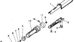 Steering for лодочного мотора YAMAHA F9.9MLHS1994 year 