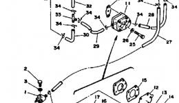 FUEL SYSTEM для лодочного мотора YAMAHA 70ETLJ1986 г. 