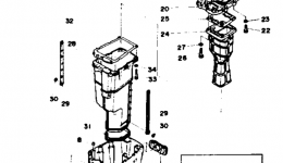 Upper Casing для лодочного мотора YAMAHA 130TLRQ1992 г. 