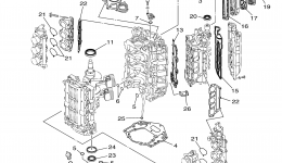 Repair Kit 1 для лодочного мотора YAMAHA F225TXR (0406) 60L-1008346~10108642006 г. 