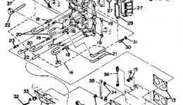 Intake для лодочного мотора YAMAHA 115ETXN1984 г. 