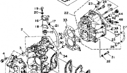 Cylinder Crankcase для лодочного мотора YAMAHA FT9.9ERLD1990 г. 