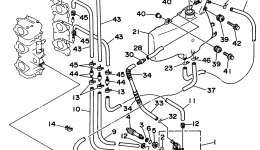 Oil Pump 1 Manual Start для лодочного мотора YAMAHA P40EJRW_THLW (40MLHW)1998 г. 