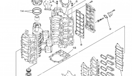Repair Kit 1 for лодочного мотора YAMAHA LZ200TXR (0406) 6G6-1028945~1032842 LZ200TXR 6K1-1005102~10060282006 year 