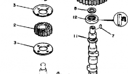 Oil Pump - Belt for лодочного мотора YAMAHA F9.9SK1985 year 