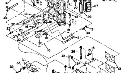Intake для лодочного мотора YAMAHA 115ETLJ1986 г. 