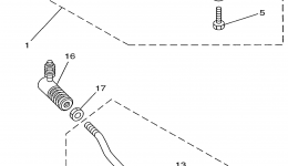 Steering Guide для лодочного мотора YAMAHA 30MSHX_MLHX_ELHX_ELRX (25MLHX3)1999 г. 