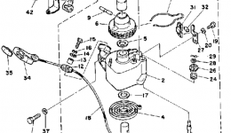 Manual Starter for лодочного мотора YAMAHA FT9.9ELG1988 year 