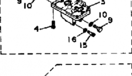 Карбюратор для лодочного мотора YAMAHA 115ETLN1984 г. 