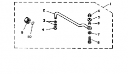 Steering Guide Attachment для лодочного мотора YAMAHA PRO50LF1989 г. 