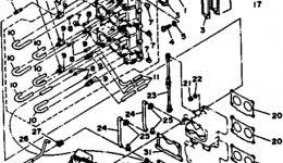 Intake для лодочного мотора YAMAHA L200TXRP1991 г. 