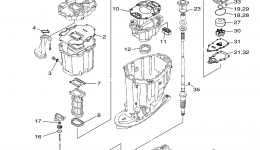 Repair Kit 2 для лодочного мотора YAMAHA F225TLR (0407) 6BB-1000001~2006 г. 
