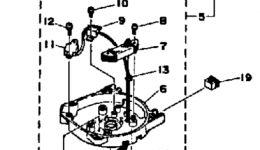 Generator 4J для лодочного мотора YAMAHA 4SJ1986 г. 