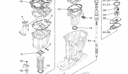 Repair Kit 2 для лодочного мотора YAMAHA F350UCB (0115)2006 г. 