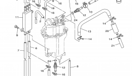 Fuel Injection Pump 2 для лодочного мотора YAMAHA T50TLR_041 (0411)2006 г. 
