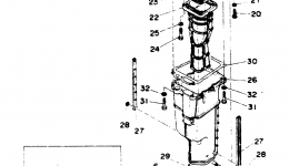 Upper Casing для лодочного мотора YAMAHA C115TLRR1993 г. 