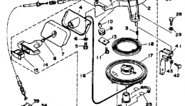 Manual Starter для лодочного мотора YAMAHA 30ELRQ1992 г. 
