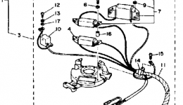 Cdi Magneto (Ft9.9E) для лодочного мотора YAMAHA FT9.9ELJ1986 г. 