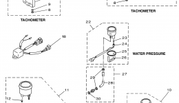 Instruments Analogue для лодочного мотора YAMAHA RIGGING 20 (0405) PARTS 2006 RIGGING PARTS BREAKDOWN2006 г. 