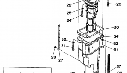 Upper Casing для лодочного мотора YAMAHA C115TXRS1994 г. 