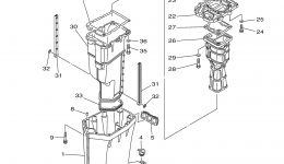 Upper Casing для лодочного мотора YAMAHA 115TLR (0406) 6N6-1018223~10211182006 г. 