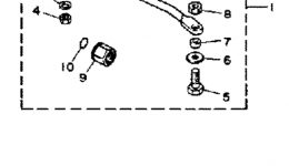 Steering Guide Attachment для лодочного мотора YAMAHA C25ELRQ1992 г. 