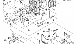 Intake для лодочного мотора YAMAHA L130TXRT1995 г. 